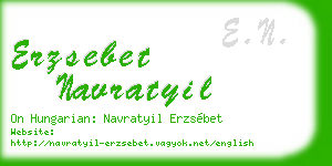 erzsebet navratyil business card